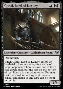 Gonti, Lord of Luxury - Commander Masters (Uncommon) [162]