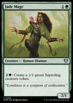 Jade Mage - Commander Masters (Uncommon) [298]