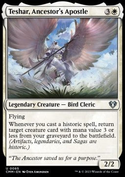 Teshar, Ancestor's Apostle - Commander Masters (Uncommon) [65]
