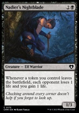 Nadier's Nightblade - Commander Masters (Common) [175]