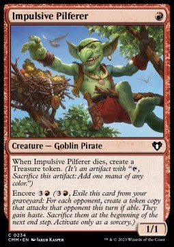 Impulsive Pilferer - Commander Masters (Common) [234]