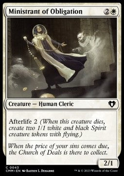 Ministrant of Obligation - Commander Masters (Common) [43]