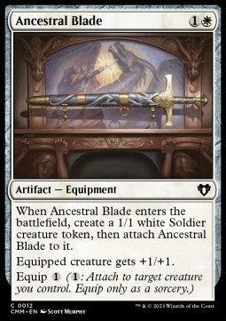 Ancestral Blade - Commander Masters (Common) [12]