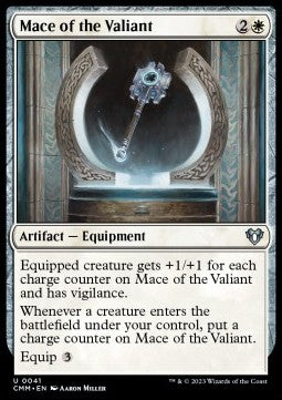 Mace of the Valiant - Commander Masters (Uncommon) [41]