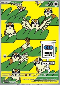 Pidgey - Obsidian Flames (Illustration Rare) [OBF-207]