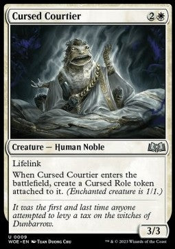 Cursed Courtier - Wilds of Eldraine (Uncommon) [9]