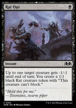 Rat Out - Wilds of Eldraine (Common) [103]