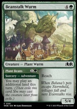 Beanstalk Wurm // Plant Beans - Wilds of Eldraine (Common) [161]
