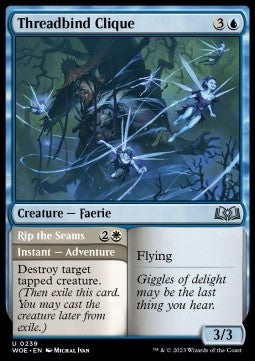 Threadbind Clique // Rip the Seams - Wilds of Eldraine (Uncommon) [239]
