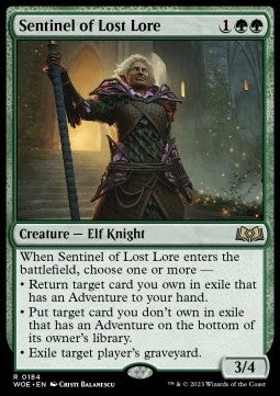 Sentinel of Lost Lore - Wilds of Eldraine (Rare) [184]