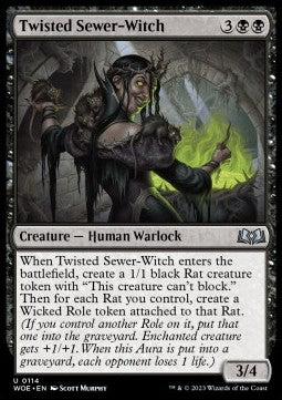 Twisted Sewer-Witch - Wilds of Eldraine (Uncommon) [114]