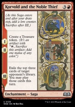 Korvold and the Noble Thief - Wilds of Eldraine (Uncommon) [139]