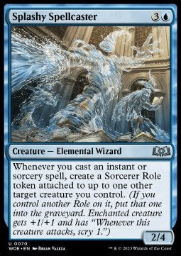 Splashy Spellcaster - Wilds of Eldraine (Uncommon) [70]