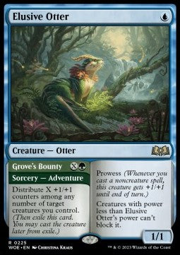 Elusive Otter // Grove's Bounty - Wilds of Eldraine (Rare) [WOE-225]