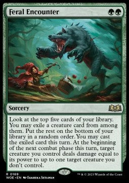 Feral Encounter - Wilds of Eldraine (Rare) [169]