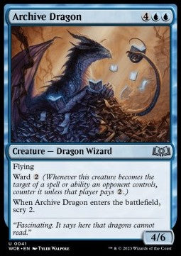 Archive Dragon - Wilds of Eldraine (Uncommon) [41]