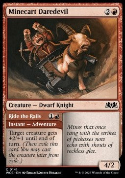 Minecart Daredevil // Ride the Rails - Wilds of Eldraine (Common) [141]