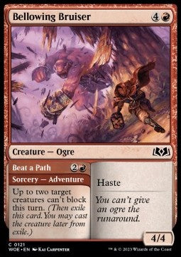 Bellowing Bruiser // Beat a Path - Wilds of Eldraine (Common) [121]