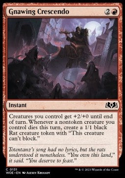 Gnawing Crescendo - Wilds of Eldraine (Common) [131]