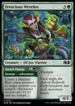 Ferocious Werefox // Guard Change - Wilds of Eldraine (Common) [170]