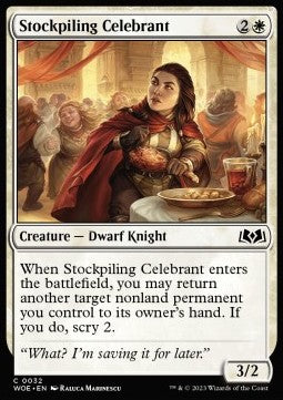 Stockpiling Celebrant - Wilds of Eldraine (Common) [32]