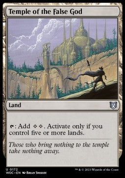 Temple of the False God - Commander: Wilds of Eldraine (Uncommon) [172]