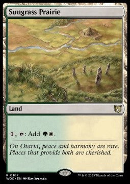 Sungrass Prairie - Commander: Wilds of Eldraine (Rare) [167]