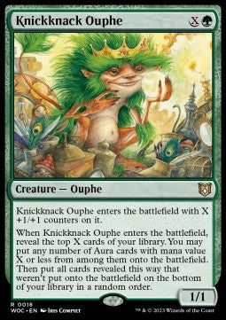 Knickknack Ouphe - Commander: Wilds of Eldraine (Rare) [18]