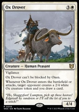 Ox Drover - Commander: Wilds of Eldraine (Rare) [6]