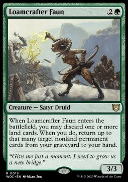 Loamcrafter Faun - Commander: Wilds of Eldraine (Rare) [19]