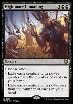 Nightmare Unmaking - Commander: Wilds of Eldraine (Rare) [114]