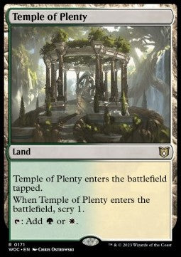 Temple of Plenty - Commander: Wilds of Eldraine (Rare) [171]