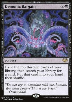 Demonic Bargain - The List (Rare) [103]