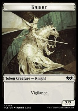 Knight Token (W 2/2) // Food Token (V.2) - Wilds of Eldraine: Extras (Token) [T 3/11]