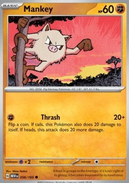 Mankey - 151 (Common) [056]