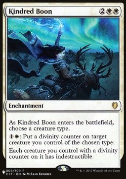Kindred Boon - Secret Lair Commander Deck: Angels: They're Just Like Us but Cooler (Rare)