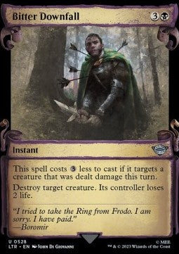 Bitter Downfall (V.1) - The Lord of the Rings: Tales of Middle-earth Holiday Release (Uncommon) [528]