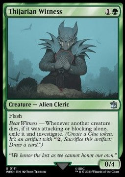 Thijarian Witness - Universes Beyond: Doctor Who (Uncommon) [111]