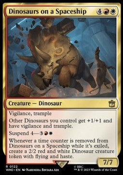 Dinosaurs on a Spaceship - Universes Beyond: Doctor Who (Rare) [WHO-122]