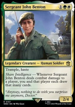 Sergeant John Benton - Universes Beyond: Doctor Who (Rare) [WHO-157]