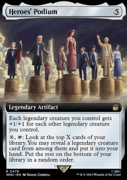 Heroes' Podium (V.1) - Universes Beyond: Doctor Who: Extras (Rare) [XWHO-479]