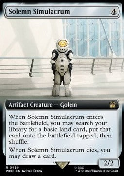 Solemn Simulacrum (V.1) - Universes Beyond: Doctor Who: Extras (Rare) [XWHO-480]