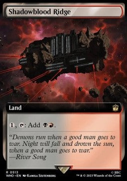 Shadowblood Ridge (V.1) - Universes Beyond: Doctor Who: Extras (Rare) [XWHO-513]