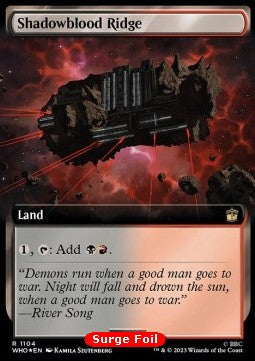 Shadowblood Ridge (V.3) - Universes Beyond: Doctor Who: Extras (Rare) [1104]