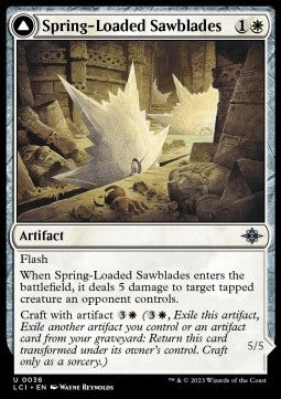 Spring-Loaded Sawblades // Bladewheel Chariot - The Lost Caverns of Ixalan (Uncommon) [36]