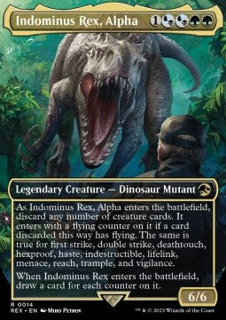 Indominus Rex, Alpha (V.1) - Universes Beyond: Jurassic World Collection (Rare) [REX-14]