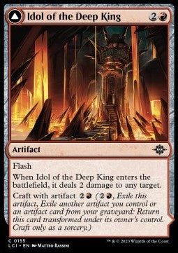 Idol of the Deep King // Sovereign's Macuahuitl - The Lost Caverns of Ixalan (Common) [155]