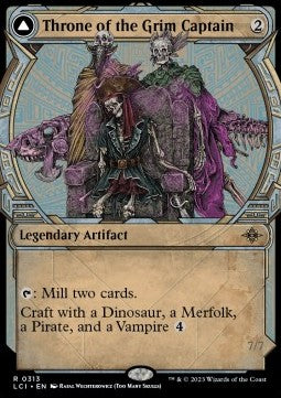 Throne of the Grim Captain // The Grim Captain - The Lost Caverns of Ixalan: Extras (Rare) [313]