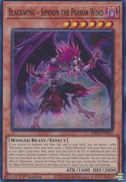 Blackwing - Simoon the Poison Wind (V.1 - Super Rare) - 25th Anniversary Rarity Collection (Super Rare) [012]