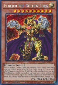 Eldlich the Golden Lord (V.4 - Platinum Secret Rare) - 25th Anniversary Rarity Collection (Platinum Secret Rare) [RA01-019]